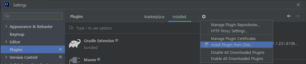 intellij install plugin