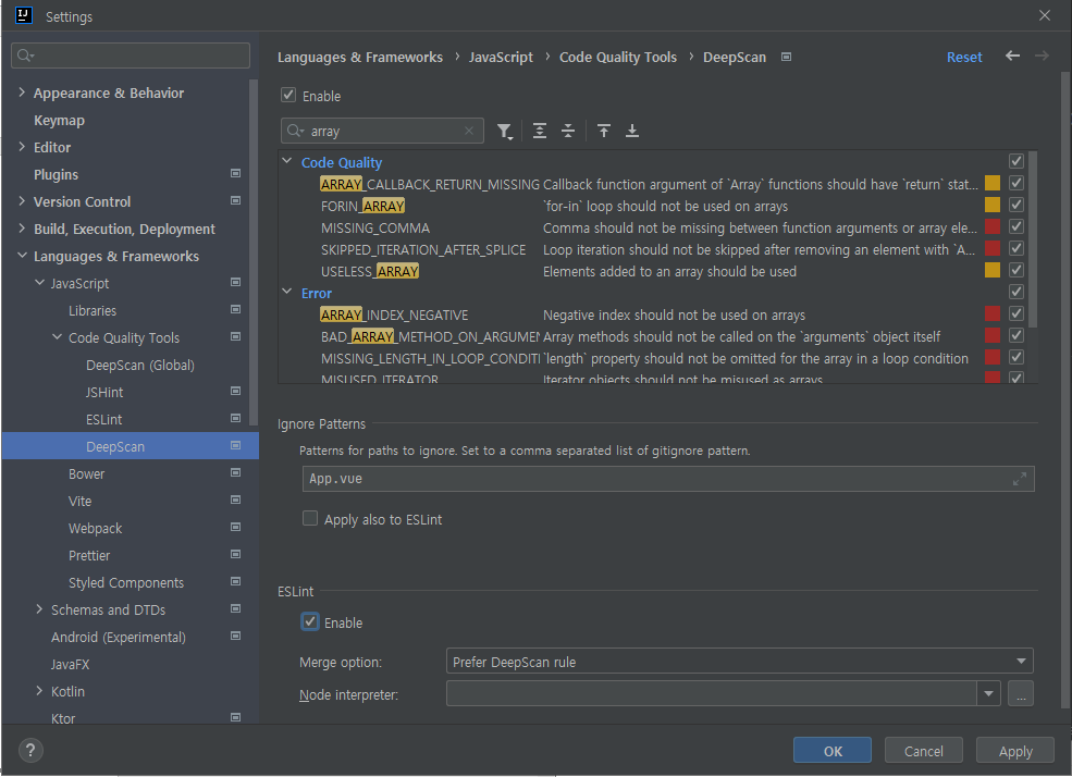 Merge option for IntelliJ