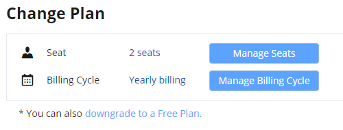 Manage Seats