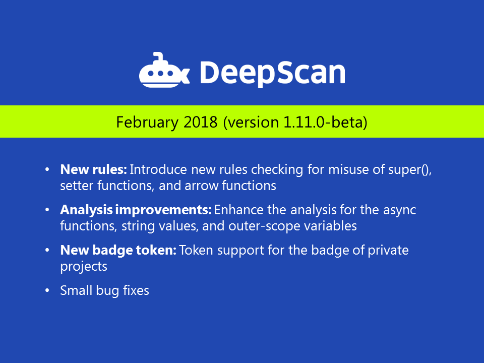 Updates | DeepScan
