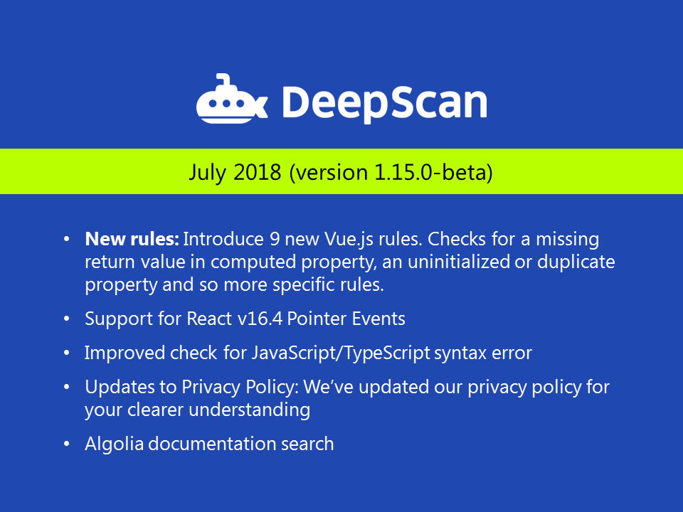 Updates | DeepScan