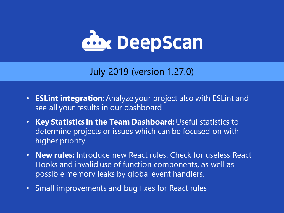 Updates | DeepScan