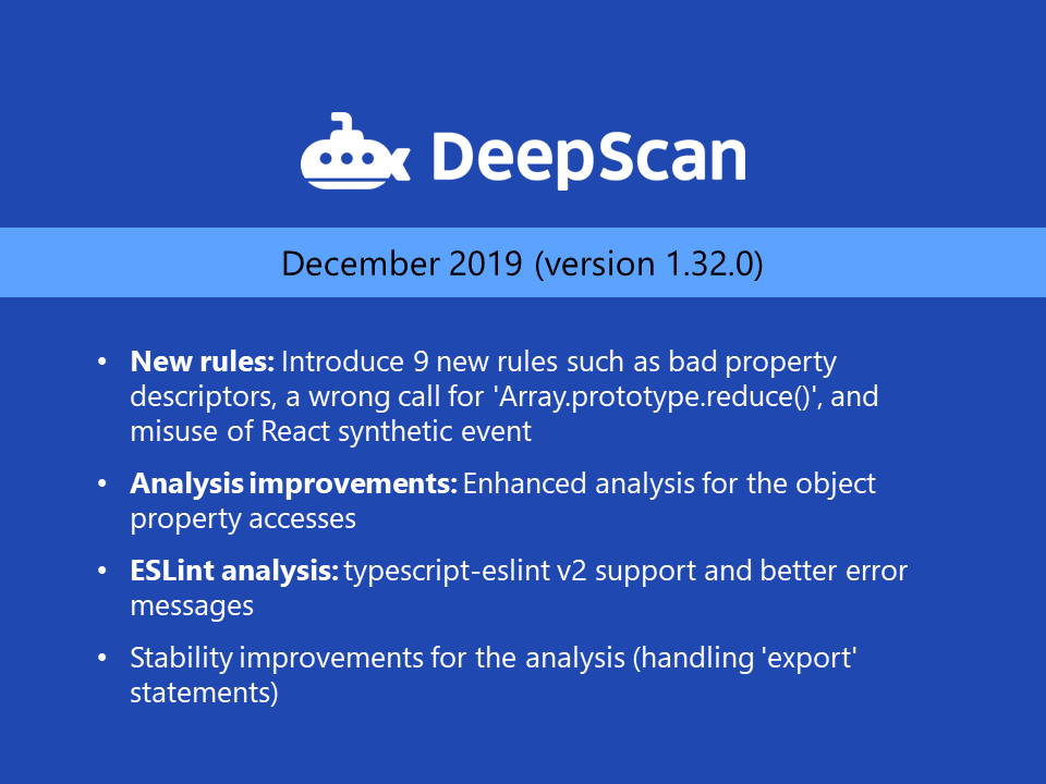 Updates | DeepScan