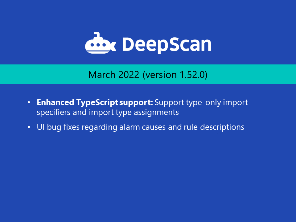 Updates | DeepScan