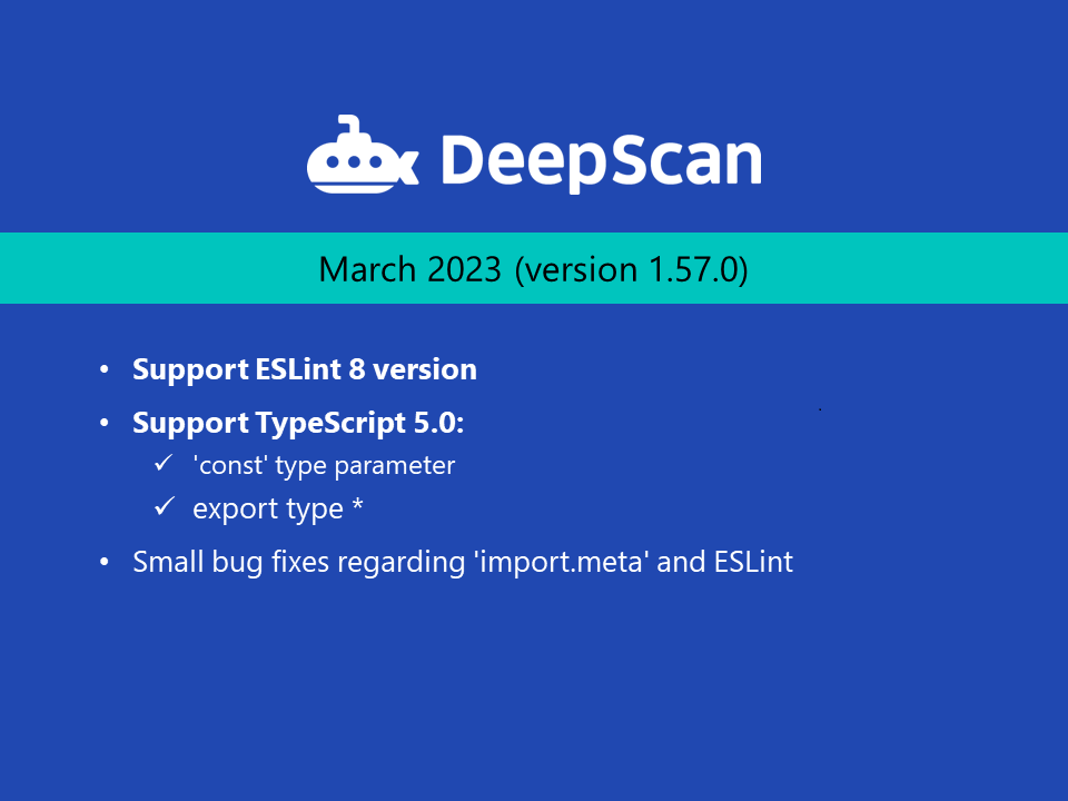 Updates | DeepScan