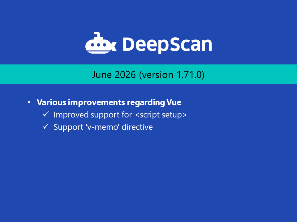 Updates | DeepScan